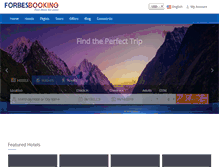 Tablet Screenshot of forbesbooking.com